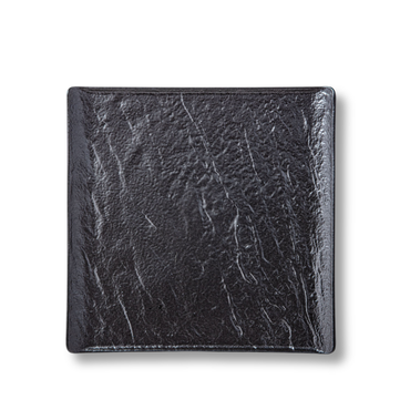 Wilmax Quadratischer Teller SlateStone Schwarz 21.5 x 21.5 cm Porzellan WL-661106/A