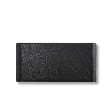 Wilmax Rechteckiger Teller SlateStone Schwarz 29.5 x 14.5 cm Porzellan WL-661109/A