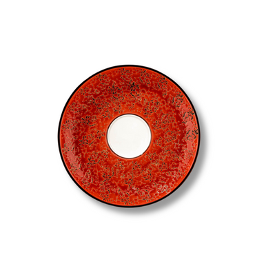 Wilmax Untertasse 15 cm Rot Porzellan WL-667236/B