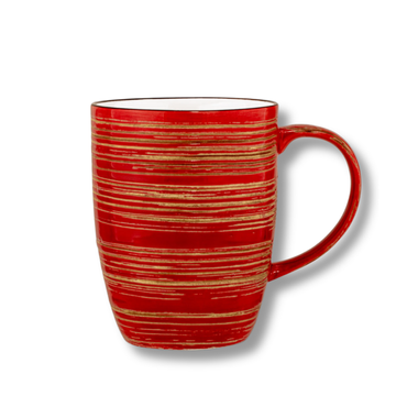 Wilmax Becher 460 ml Rot Porzellan WL-669237/A