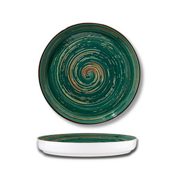 Wilmax Teller 23 cm Grün Porzellan WL-669519/A