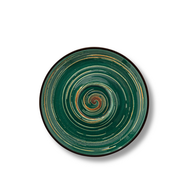 Wilmax Untertasse 15 cm Grün Porzellan WL-669536/B