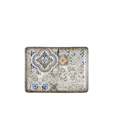Wilmax Servierplatte 23,5x17 cm Mehrfarbig Porzellan WL-671351/A