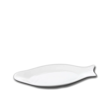 Wilmax Fischplatte 31.5 cm aus Porzellan Weiß WL-992008/A