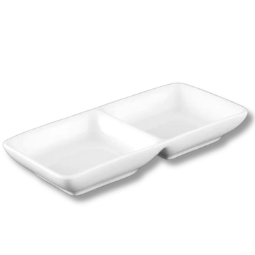 Wilmax Servierplatte 14.5 cm aus Porzellan, Weiß WL-992415/A