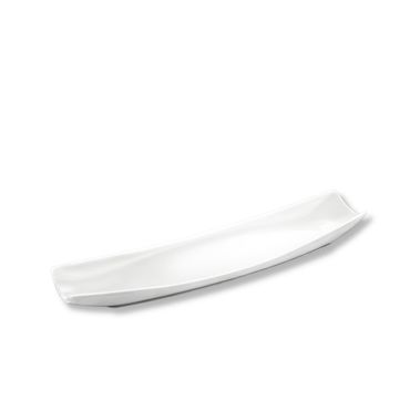 Wilmax Servierplatte 30 x 10 cm aus Porzellan, Weiß WL-992622/A