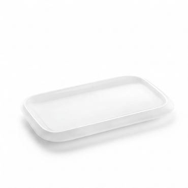 Wilmax Servierplatte 30 x 18 cm aus Porzellan, Weiß WL-992661/A
