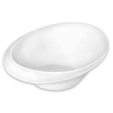 Wilmax Servierschale 970 ml 25 cm aus Porzellan, Weiß WL-992766/A