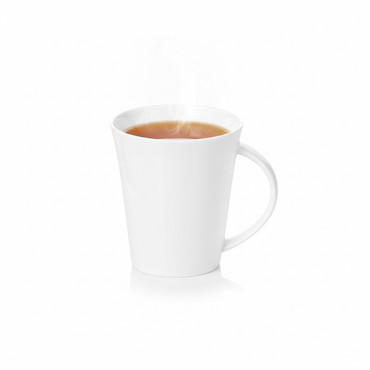 Wilmax Tasse 380 ml Weiß Porzellan für Kaffee und Tee WL-993012/A