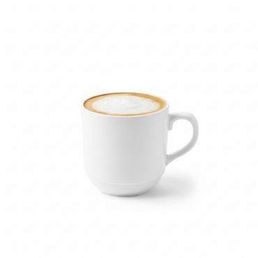 Wilmax Tasse 250 ml Weiß Porzellan für Heißgetränke WL-993017/A