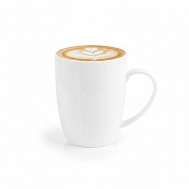 Wilmax Tasse 460 ml Weiß Porzellan Olivia WL-993018/A