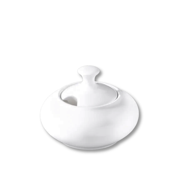 Wilmax Zuckerdose mit Deckel 550 ml Weiß Porzellan WL-995030/A