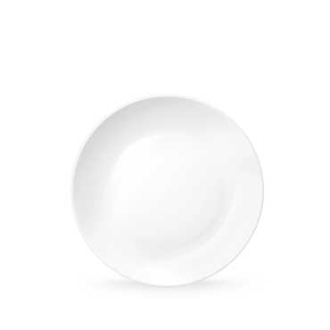 Wilmax Dessertteller 20 cm aus Porzellan, Weiß 