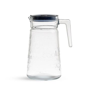Pasabahce City Pop Glaskrug mit Deckel - 2 Liter, transparent