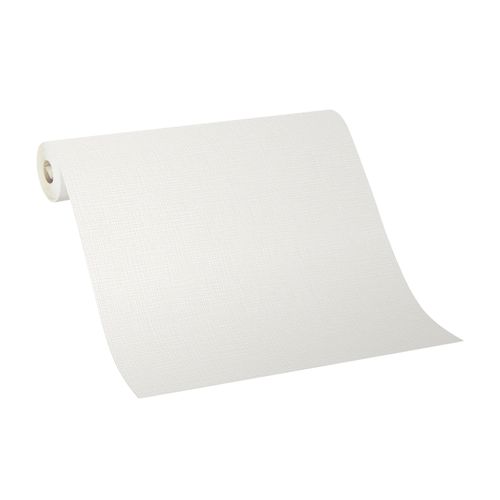 Wallpaper non-woven 13082-10 unicoloured white-grey