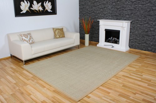 SISAL Natur Teppich beige 200 x 290 cm chablis sand
