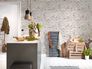 Wallpaper stone clincer design white red 9078-13 10