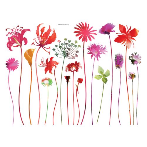 Wandsticker Wandtattoo Deko Tattoo Blume