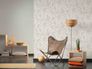 Detail picture Wallpaper Non-Woven structure striped cream white grey 9130-50 3