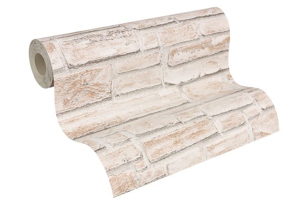 Wallpaper Dekora Natur 6621-25 stone wall cream beige