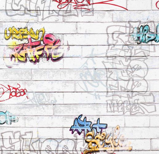 Kids wallpaper Boys & Girls 93561-1 Wall graffiti colourful