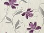 Wallpaper Chicago 3062-34 flowers white purple 1