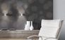 Tapete Modern Sitzecke Detail Kreise 3D anthrazit grau taupe 93791-1 AS Creation Spot 3 3
