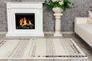 Carpet stripes Gabbeh Look Manhattan cream beige 2