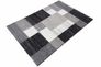 Manhattan Gabbeh Look Teppich schwarz grau 4 verschiedene Größen 3