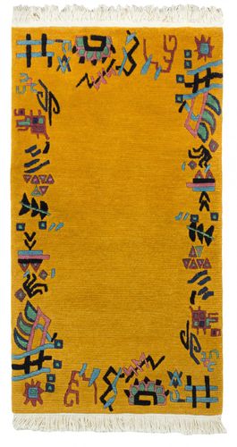 Handgeknuepfter-Original-Tibet-Nepal-Teppich