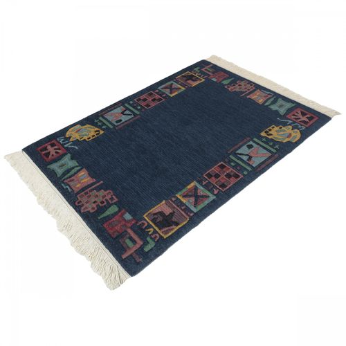 Handgeknuepfter-Original-Tibet-Nepal-Teppich