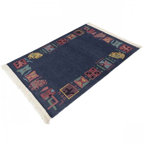 Handgeknuepfter-Original-Tibet-Nepal-Teppich