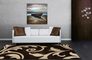 Mono Webteppich Modern 80 x 150 cm braun gelb 3