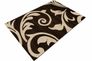 Mono Webteppich Modern 80 x 150 cm braun gelb 2