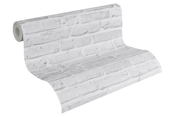 Wallpaper stone clincer bricks grey AS Creation 94283-2