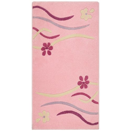 Lalee-Teppich-405-rosa-pink-Bluemchen-Kinderteppic