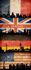 Pop up panel 35x250cm self-adhesive decorative panel cities 1
