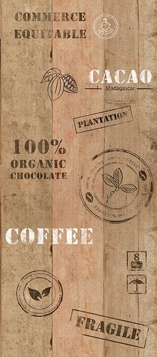 Pop Up Panel 35x250cm selbstklebend Cacaokiste braun