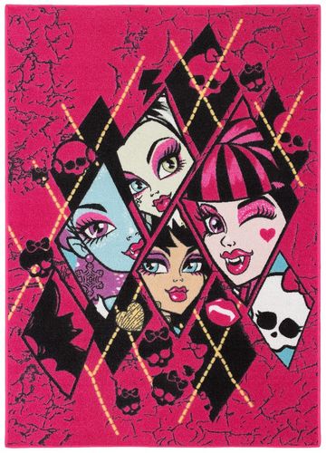 Kids Carpet Monster High purple black 95x133