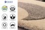 Detail Carpet woven Florida Sehrazat squared grey black in 4 sizes