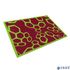 Designer doormat Lars Contzen 66x100 cm green bordeaux 1