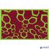 Designer doormat Lars Contzen 66x100 cm green bordeaux 2