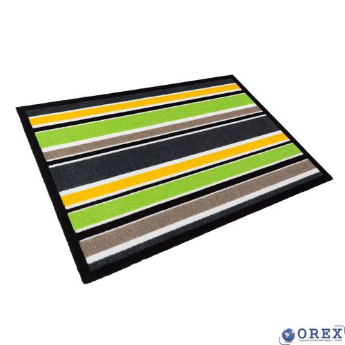 Designer Schmutzfangmatte Contzen 50x78 cm grün gelb