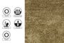 Schöner Wohnen Teppich Emotion Shaggy Designer Teppich in 5 Größen braun beige 37