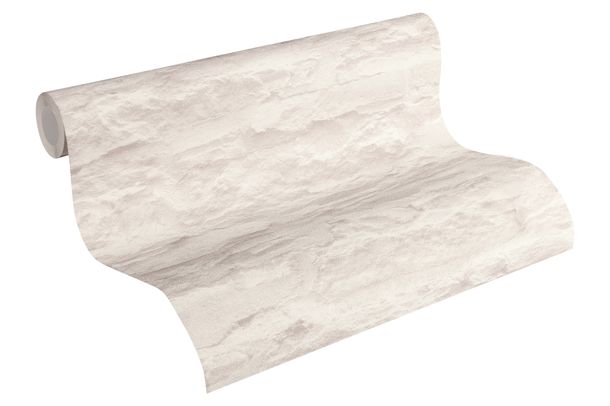 Wallpaper stone design cream white 95908-3