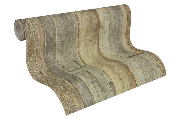 Vliestapete AS Creation Decora Natur 6 Holz grau beige 95931-3