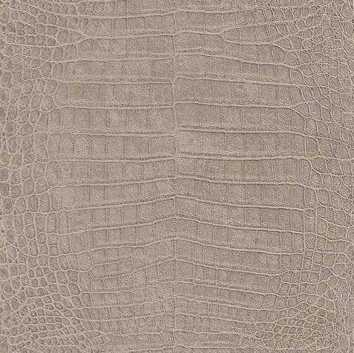 Rollenbild Vliestapete beige metallic Krokodilleder Struktur Rasch African Queen 2 474138