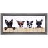 3er Set Kunstdruck gerahmt vers. Größen Hunde cool weiß beige schwarz 4