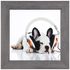 3er Set Kunstdruck gerahmt vers. Größen Hunde cool weiß beige schwarz 2