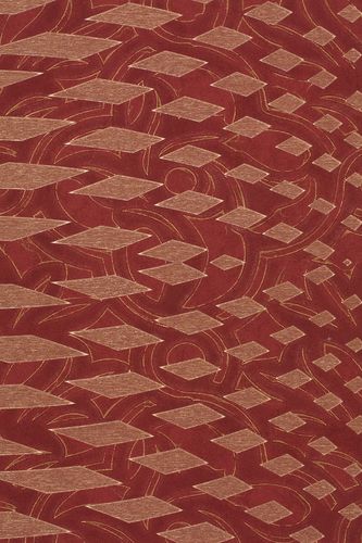 Vliestapete Marburg Dieter Langer View Design rot gold metallic 55959